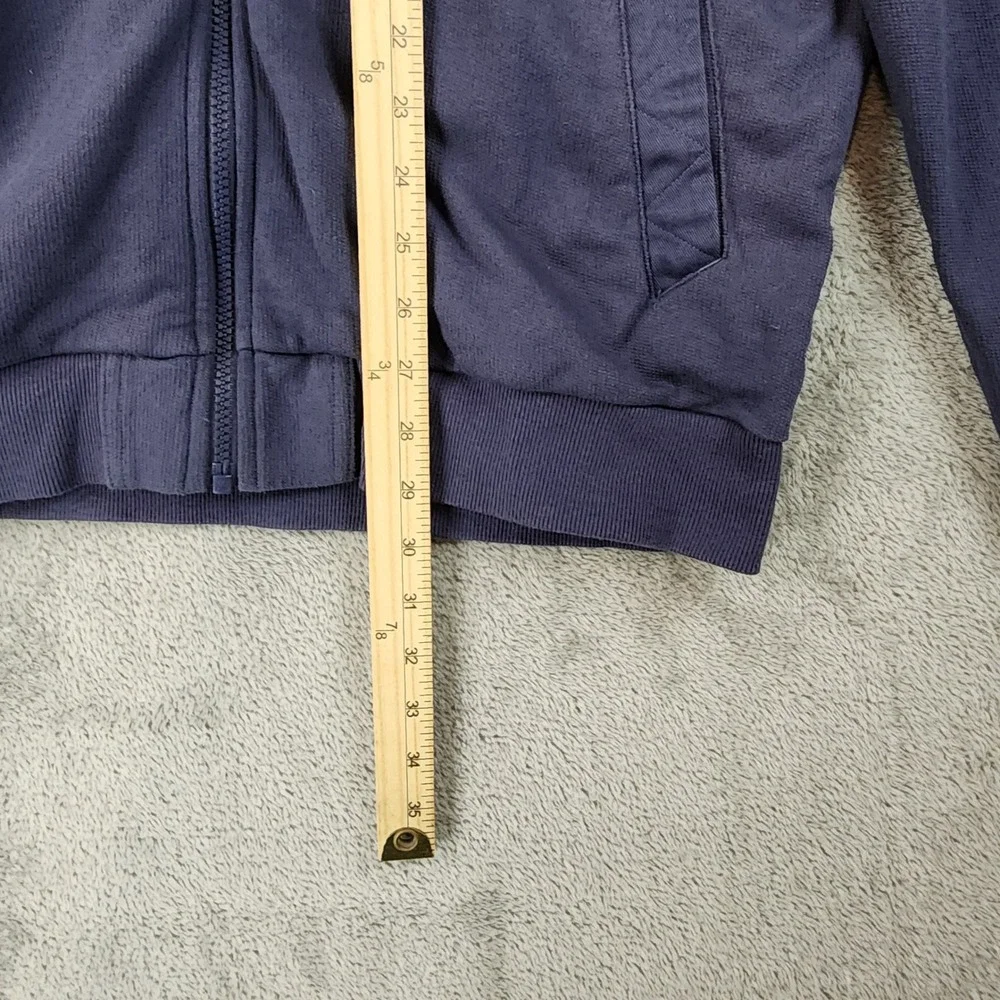 Adidas Trio Tracksuit Mens Large Jacket Medium Joggers Navy Blue Gold Set - Picture 7 of 16